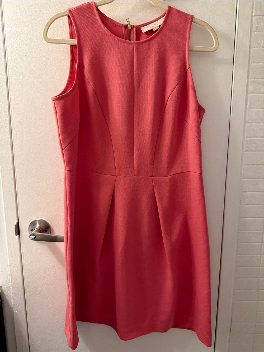 LOFT Coral Dress - Sleeveless